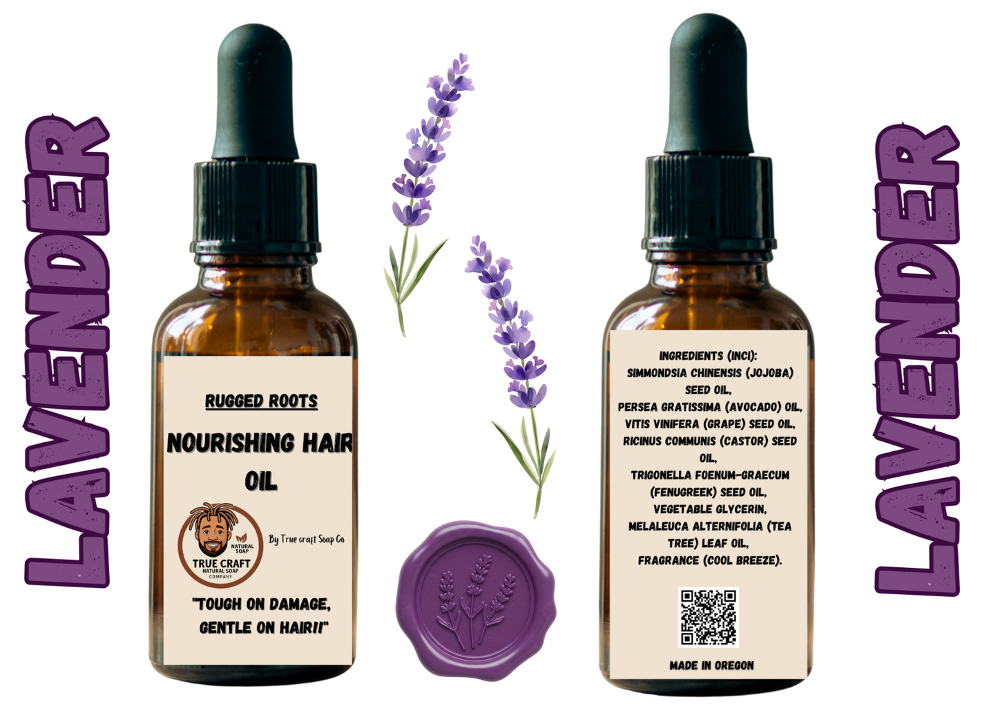 Nourishing Hair Oil - Rugged Roots "Lavender"