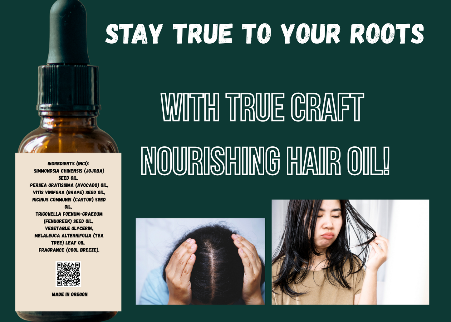 Nourishing Hair Oil - Rugged Roots "Tea Tree"