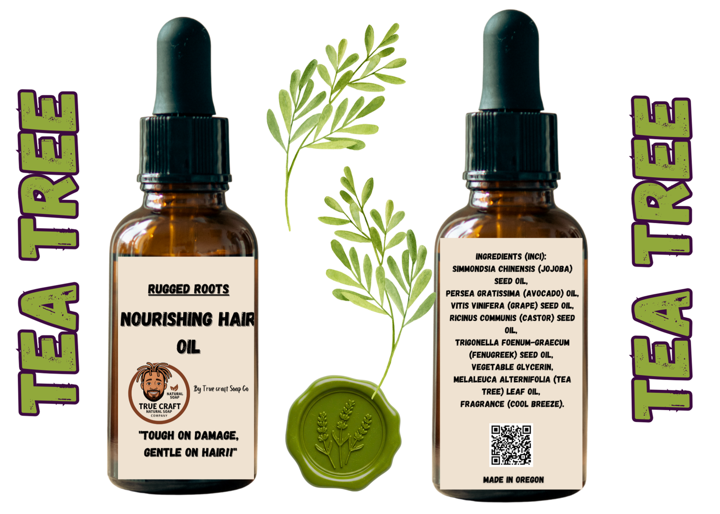 Nourishing Hair Oil - Rugged Roots "Tea Tree"